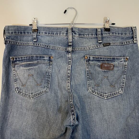 Wrangler Retro Jeans 40x34 Relaxed Fit Bootcut Men's Blue Denim WRT20TW Western - Picture 6 of 8